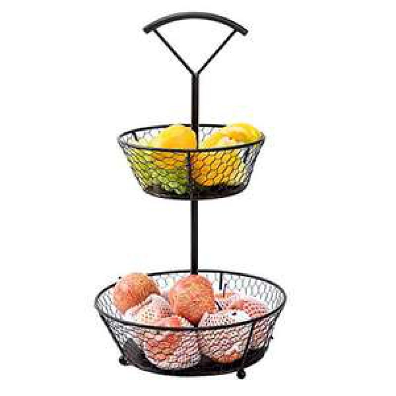 Tier Fruit Basket Bowl with Banana Hanger for Kitchen Countertop5