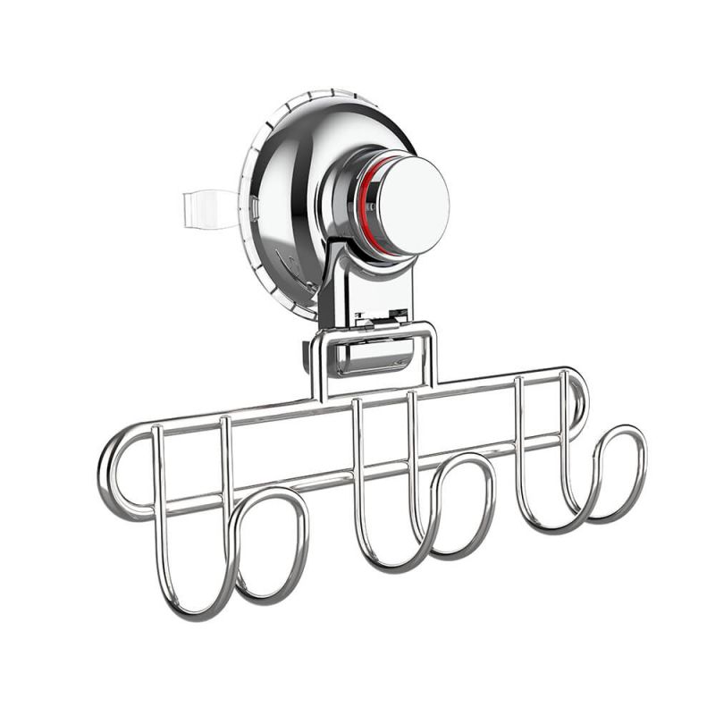 RED Warning Line Push to Lock Suction Cup 3 Hooks