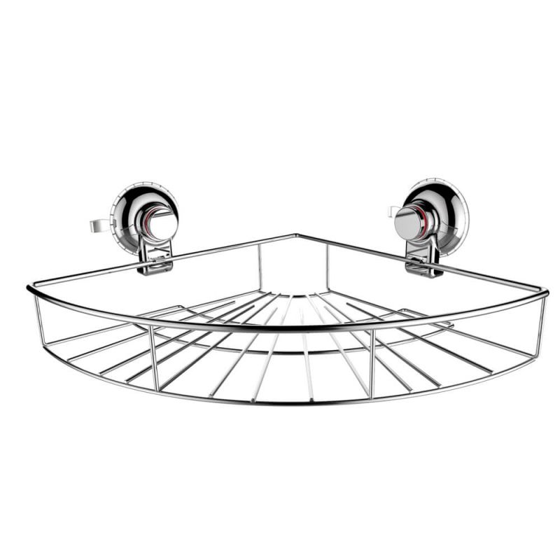 Corner Shower Caddy With Suction Cups For Bathroom