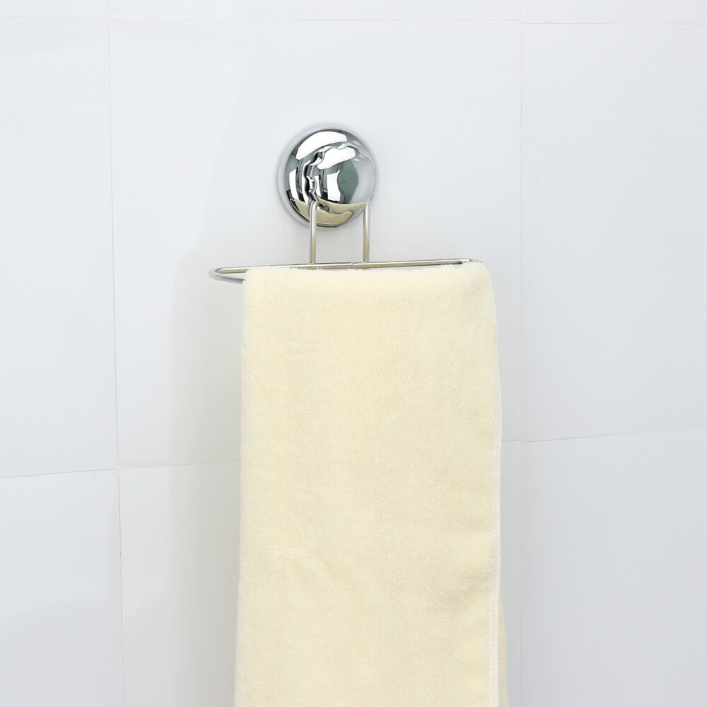 Suction Cup Stainless Steel Towel Rack