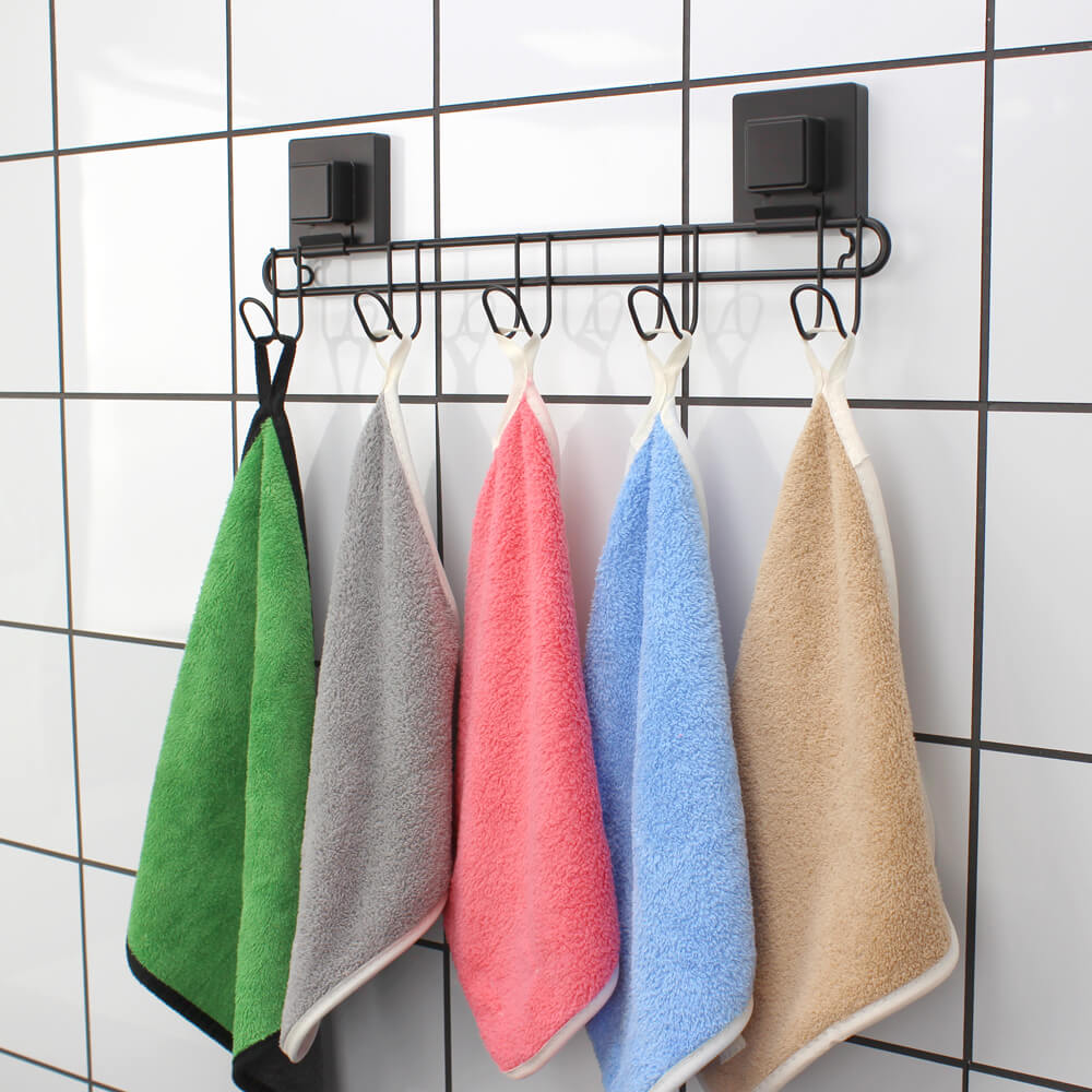 Heavy Duty Hanging Suction Cup 5 Hooks for Bathroom