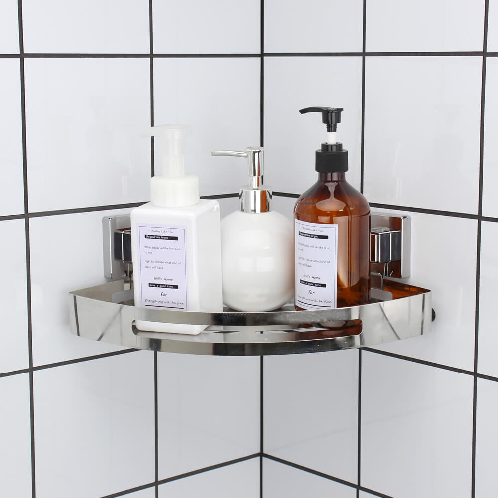 Corner Suction Shower Caddy